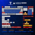 Titan Nation Gundam V2 Keycaps Nuclear Side-Transparent PBT