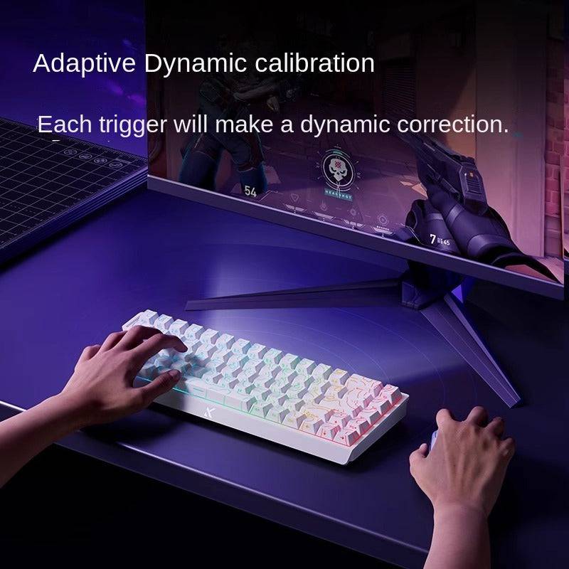 MCHOSE ACE 60 PRO layout is similar to Wooting60HE and MAD60HE, supports quick triggering