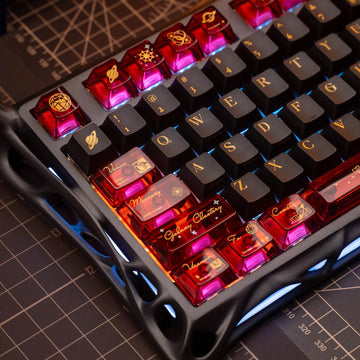 NORIIY Solar System Keycaps – Original PBT+PC Shine-Through Cherry Set - Titan Nation