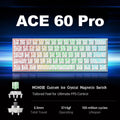 MCHOSE ACE 60 PRO layout is similar to Wooting60HE and MAD60HE, supports quick triggering
