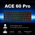 MCHOSE ACE 60 PRO layout is similar to Wooting60HE and MAD60HE, supports quick triggering