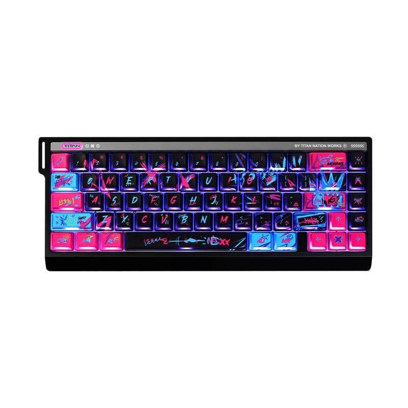 Arcane Jinx Keycaps are compatible with keyboards like MAD60HE, ACE60, and Wooting 60HE.
