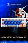 AiFei Titan Nation Gundam V2 Keycaps Nuclear Side-Transparent PBT - Titan Nation