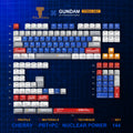 Titan Nation Gundam V2 Keycaps Nuclear Side-Transparent PBT
