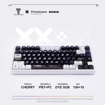 CSGO Printstream keycaps Set Compatible with Wooting 60HE mechanical keyboards layout