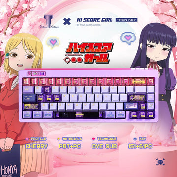 High Score Girl Pixel Style Keycap—Personalize Your Keyboard!