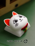 Bold Grandma Cat Cute Anime Resin Keycap – Single ESC Artisan Key - Titan Nation