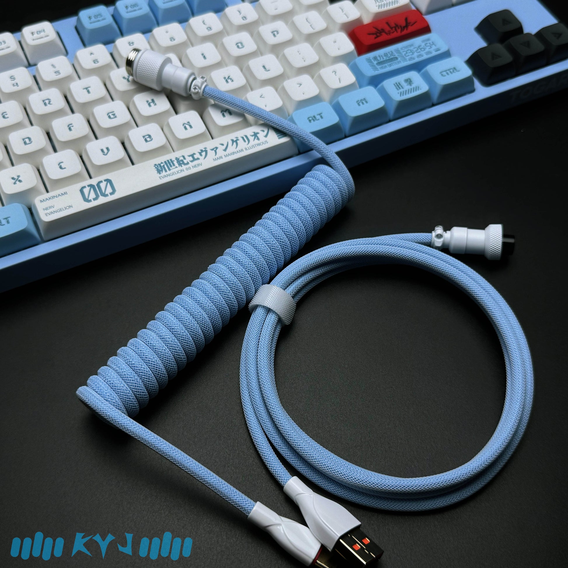 Custom Coiled Type-C Aviator Cable for Mechanical Keyboards – 8K Magnetic Switch Data Cable - Titan Nation