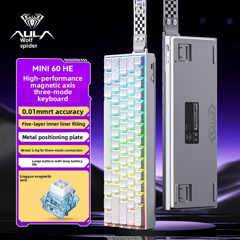 AULA MINI60HE Tri-Mode Hall Effect Keyboard
