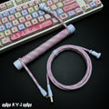 Custom Coiled Type-C Aviator Cable for Mechanical Keyboards – 8K Magnetic Switch Data Cable - Titan Nation