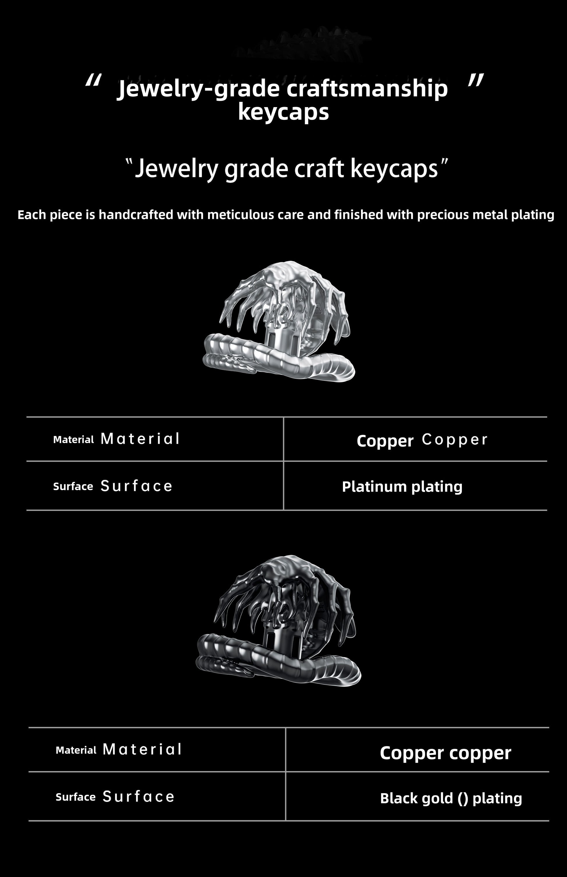 Makingo Alien Facehugger Artisan Keycap – Custom 1U Metal Design - Titan Nation