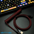 Custom Coiled Type-C Aviator Cable for Mechanical Keyboards – 8K Magnetic Switch Data Cable - Titan Nation