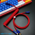 Custom Coiled Type-C Aviator Cable for Mechanical Keyboards – 8K Magnetic Switch Data Cable - Titan Nation