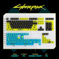 Custom Cyberpunk Keycaps Set mechanical keyboards layout Compatible with Keychron K7