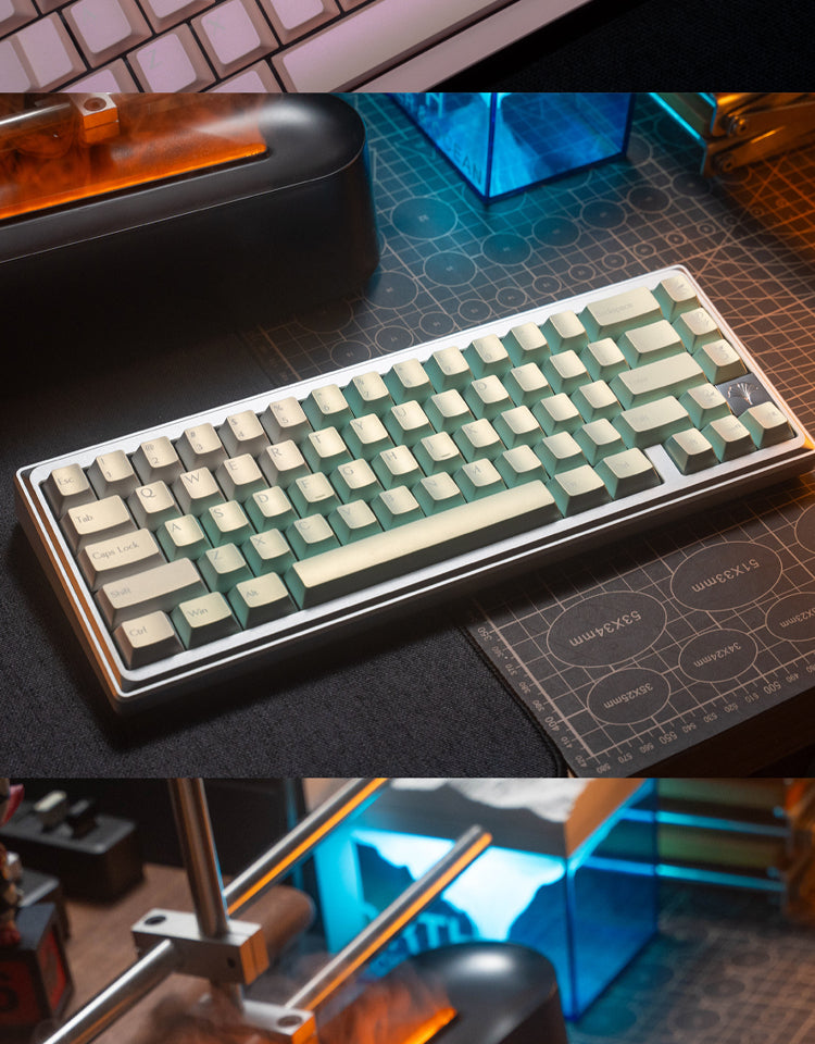 Iridescent Pearl Keycaps – Cherry Profile PBT 1.7mm for Wooting 75 - Titan Nation