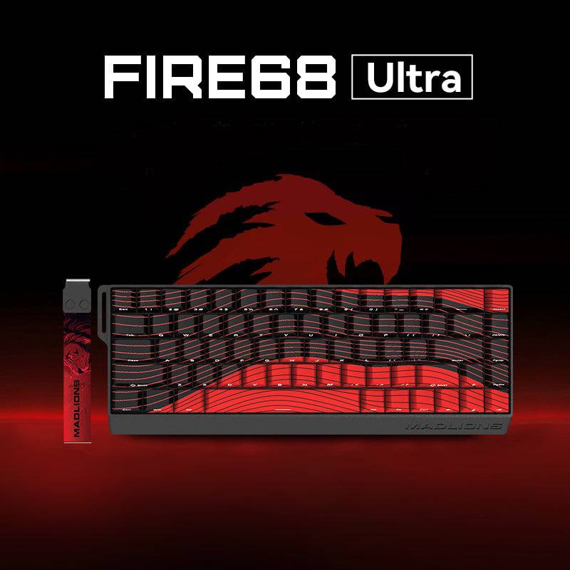 MADLIONS Fire68/fire68 Ultra Magnetic Game Keyboard is similar to the Wooting 60HE keyboard layout