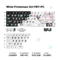 Printstream Girl Keycaps Compatible with Wooting 60HE, MAD60HE, ACE60, ATK EDGE60, FUN60, WIN60, LUCKY 65, IPI65, REAL67, XTRFY K5, TITAN68, ACE68, MAD68HE, MADE68, HERO68, NANO68, FIRE68, MIG68, and ATK RS6.