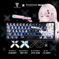 Printstream Girl Keycaps Compatible with Wooting 60HE, MAD60HE, ACE60, ATK EDGE60, FUN60, WIN60, LUCKY 65, IPI65, REAL67, XTRFY K5, TITAN68, ACE68, MAD68HE, MADE68, HERO68, NANO68, FIRE68, MIG68, and ATK RS6.
