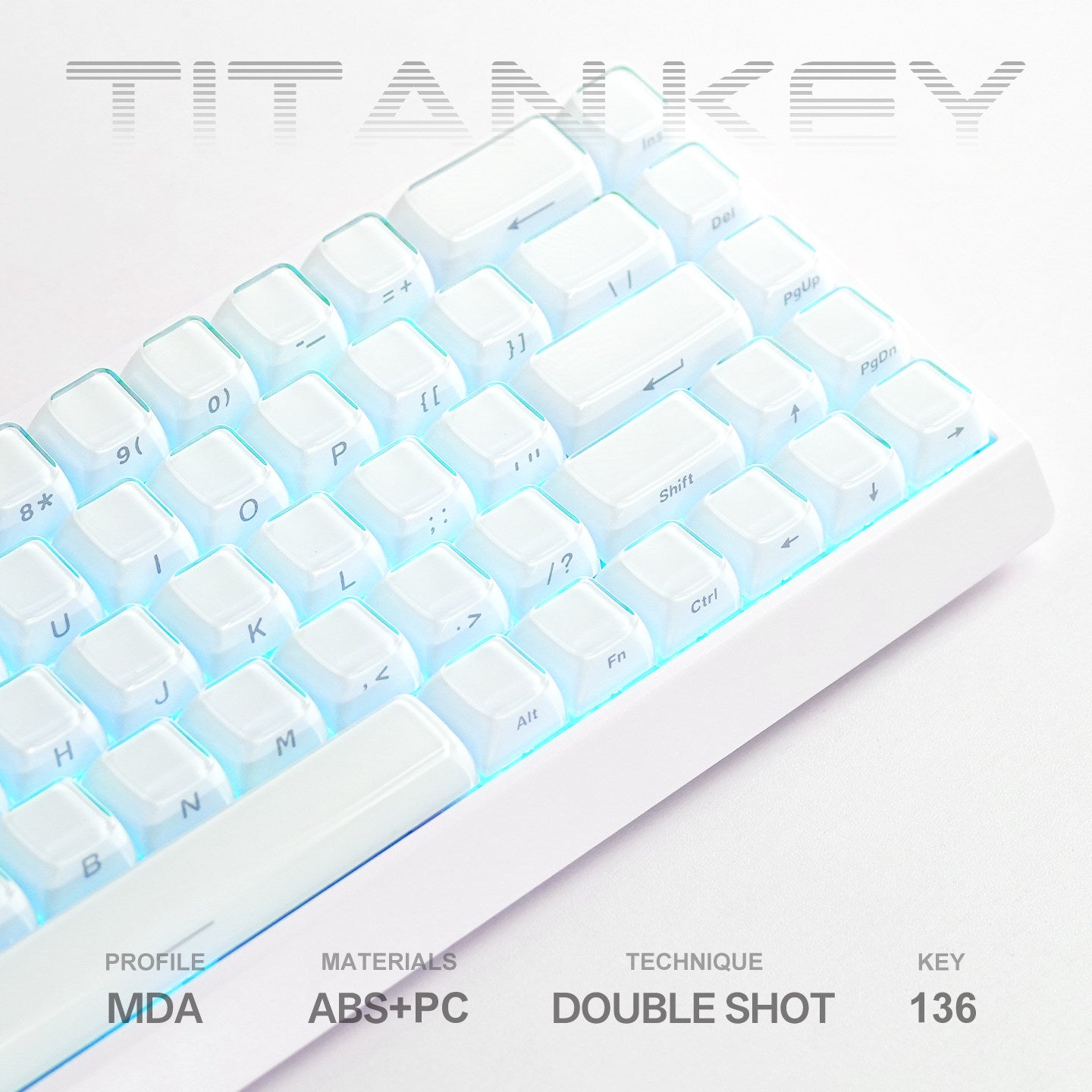 Crystal Jelly Keycaps - Titan Nation