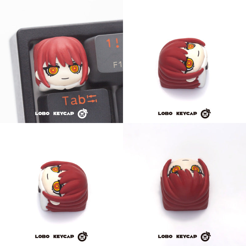 Chainsaw Man Makima Artisan Keycap for Mechanical Keyboard