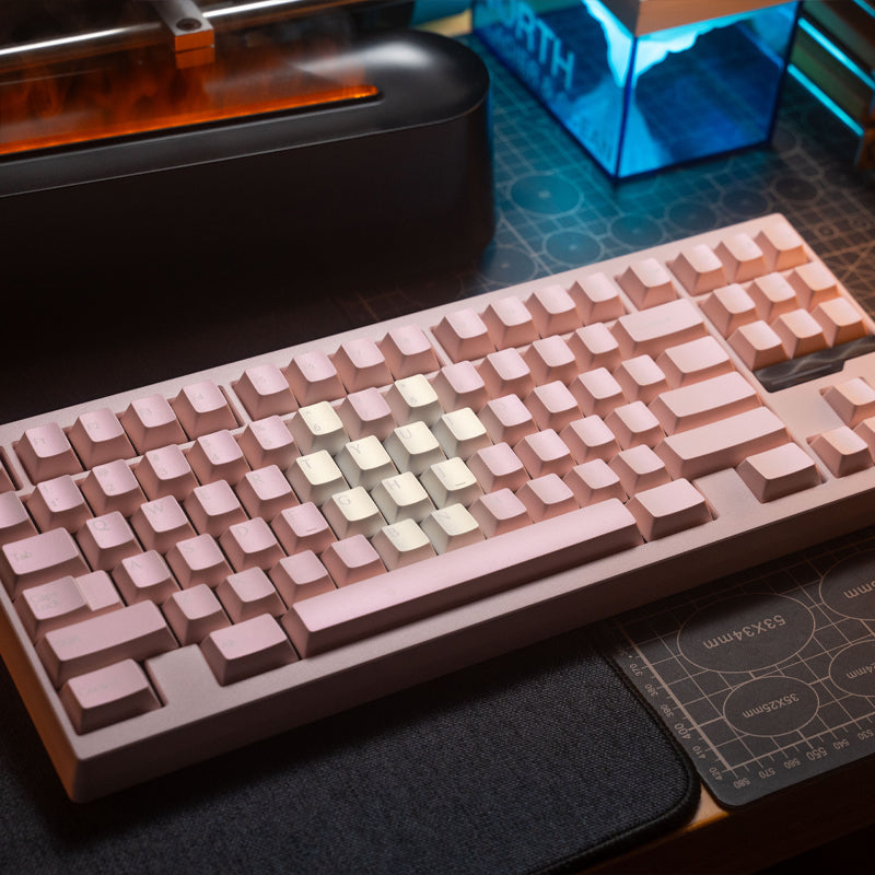 Iridescent Pearl Keycaps – Cherry Profile PBT 1.7mm for Wooting 75 - Titan Nation