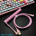 Custom Coiled Type-C Aviator Cable for Mechanical Keyboards – 8K Magnetic Switch Data Cable - Titan Nation