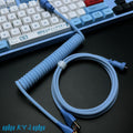 Custom Coiled Type-C Aviator Cable for Mechanical Keyboards – 8K Magnetic Switch Data Cable - Titan Nation