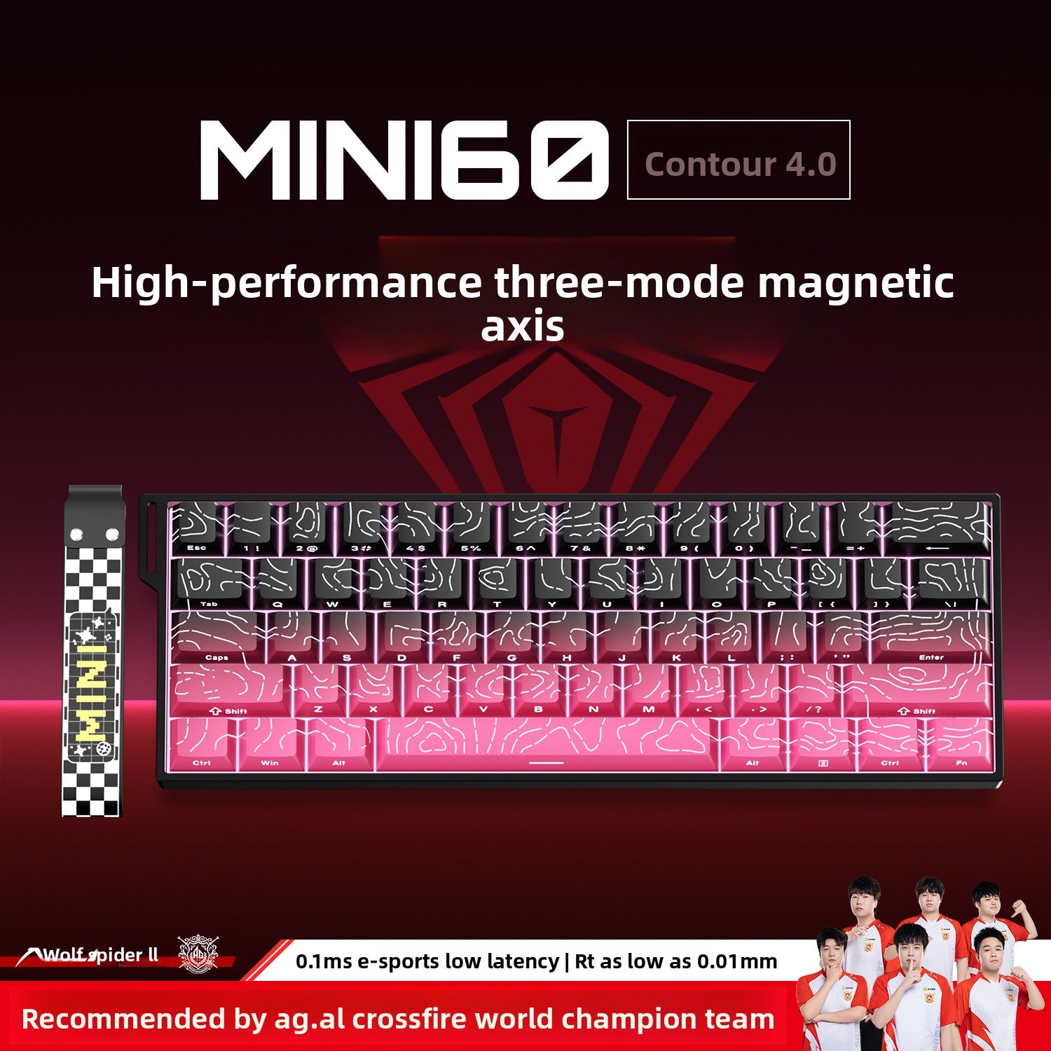 AULA MINI60HE Tri-Mode Hall Effect Keyboard