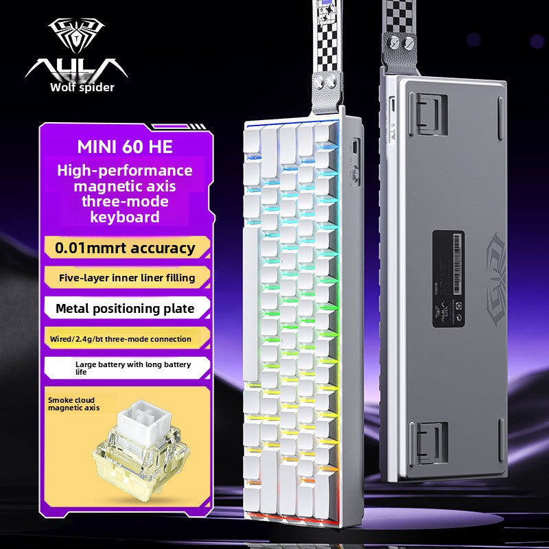 AULA MINI60HE Tri-Mode Hall Effect Keyboard