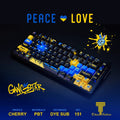 Graffiti Keycaps Set mechanical keyboards layout Compatible with Keychron K2