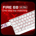 MADLIONS Fire68/fire68 Ultra Magnetic Game Keyboard is similar to the Wooting 60HE keyboard layout