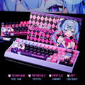 Rabbit Hole Keycaps are compatible with various mechanical keyboards, supporting both ANSI and ISO layouts. They are suitable for keyboards such as the Wooting 60HE, AL65, MAD60HE, and ACE60 gaming keyboards.