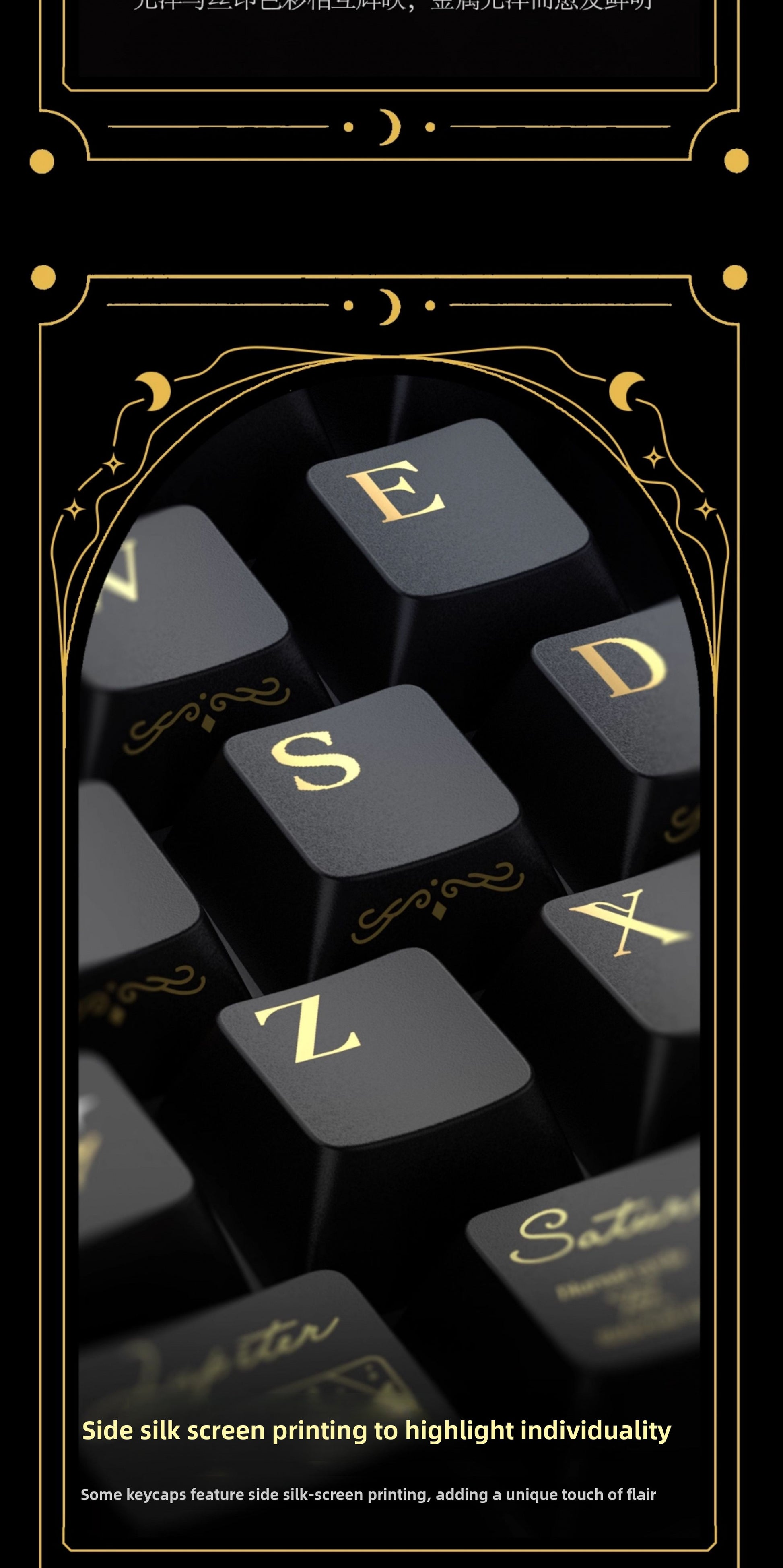NORIIY Solar System Keycaps – Original PBT+PC Shine-Through Cherry Set - Titan Nation