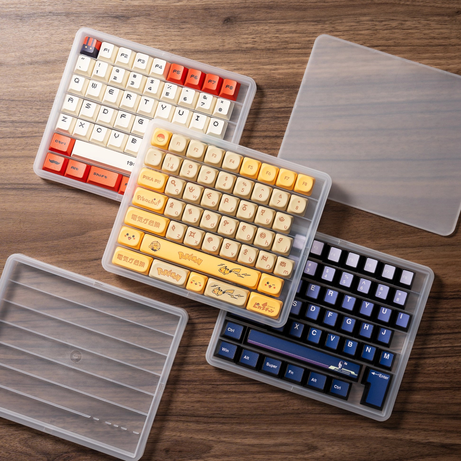 Universal Transparent Keycap Display Box with Dustproof Stackable Lid - Titan Nation