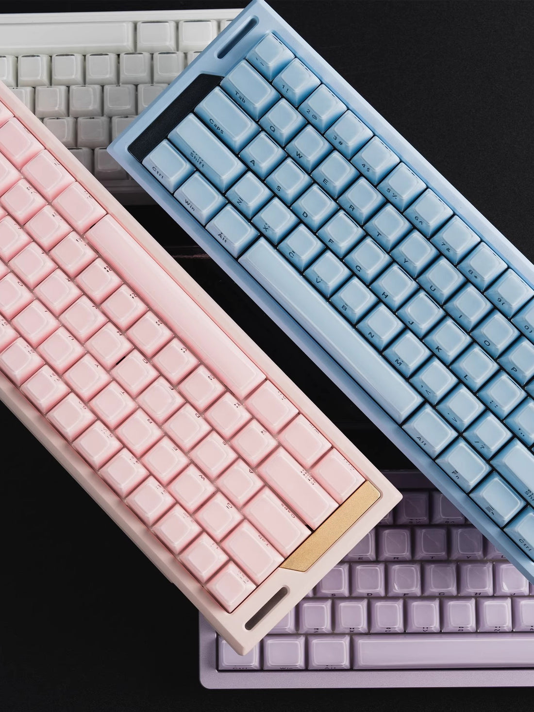 Crystal Jelly Side-Engraved Heart Keycaps – OEM Profile for Wooting - Titan Nation