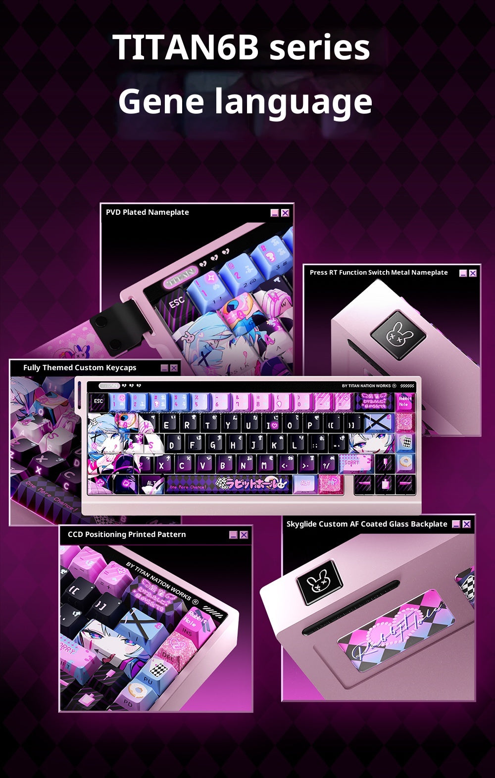 TITAN68V2HE Hall Effect Keyboard– Ultra Precision 0.001mm & 8KHz Speed