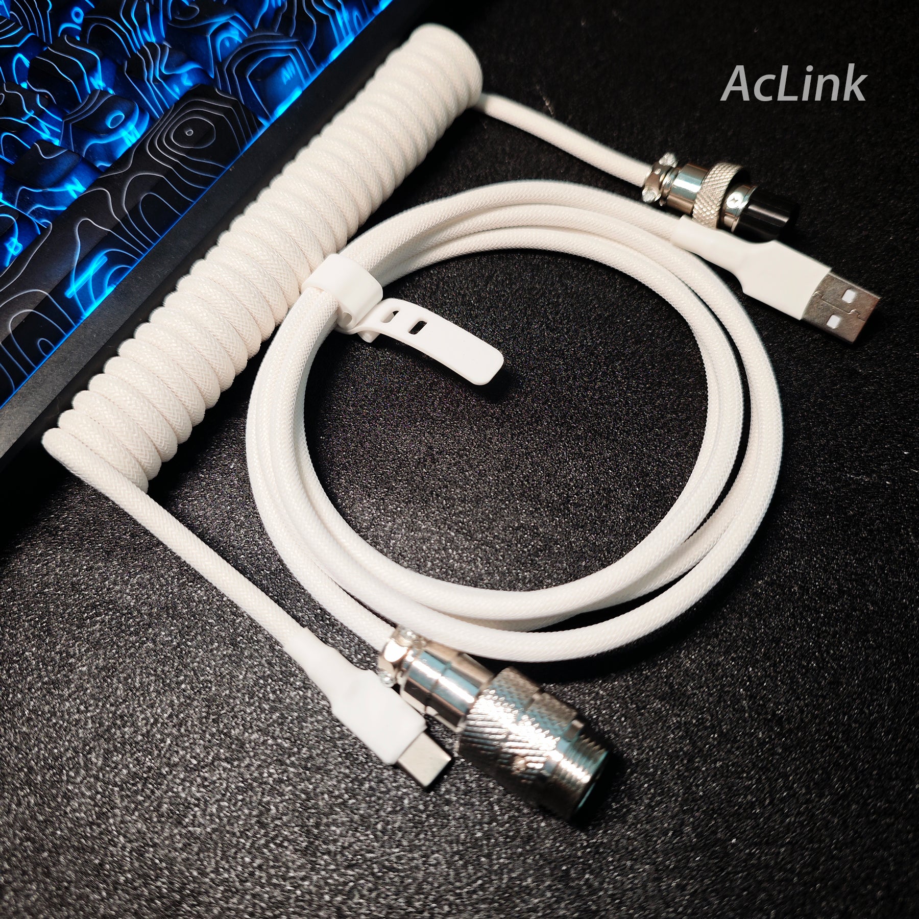 8K Return Rate Mechanical Keyboard Aviation Plug Cable Keyboard Cable Gaming Cable USB Data Cable Spring Cable Custom Cable - Titan Nation