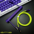 Custom Coiled Type-C Aviator Cable for Mechanical Keyboards – 8K Magnetic Switch Data Cable - Titan Nation