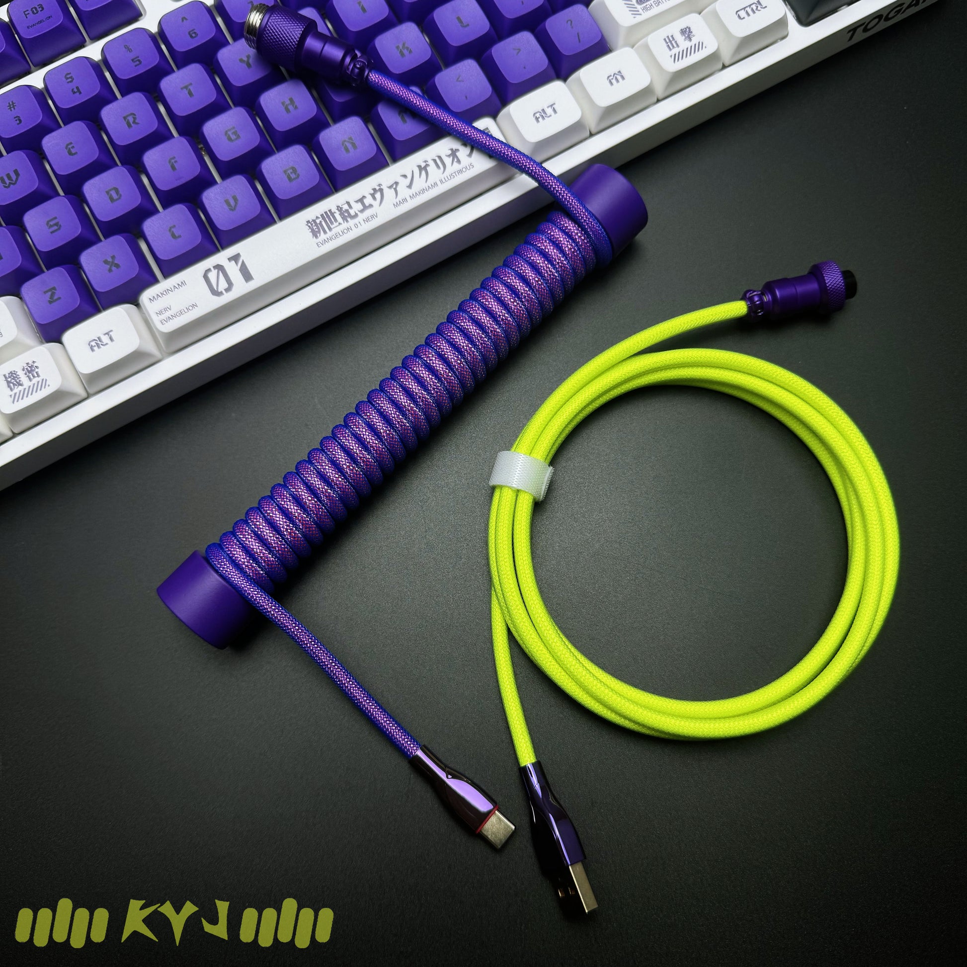Custom Coiled Type-C Aviator Cable for Mechanical Keyboards – 8K Magnetic Switch Data Cable - Titan Nation
