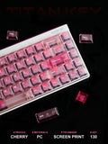 Titan Nation Frosted Matte Dual-Tone Keycaps – PC Translucent Set - Titan Nation
