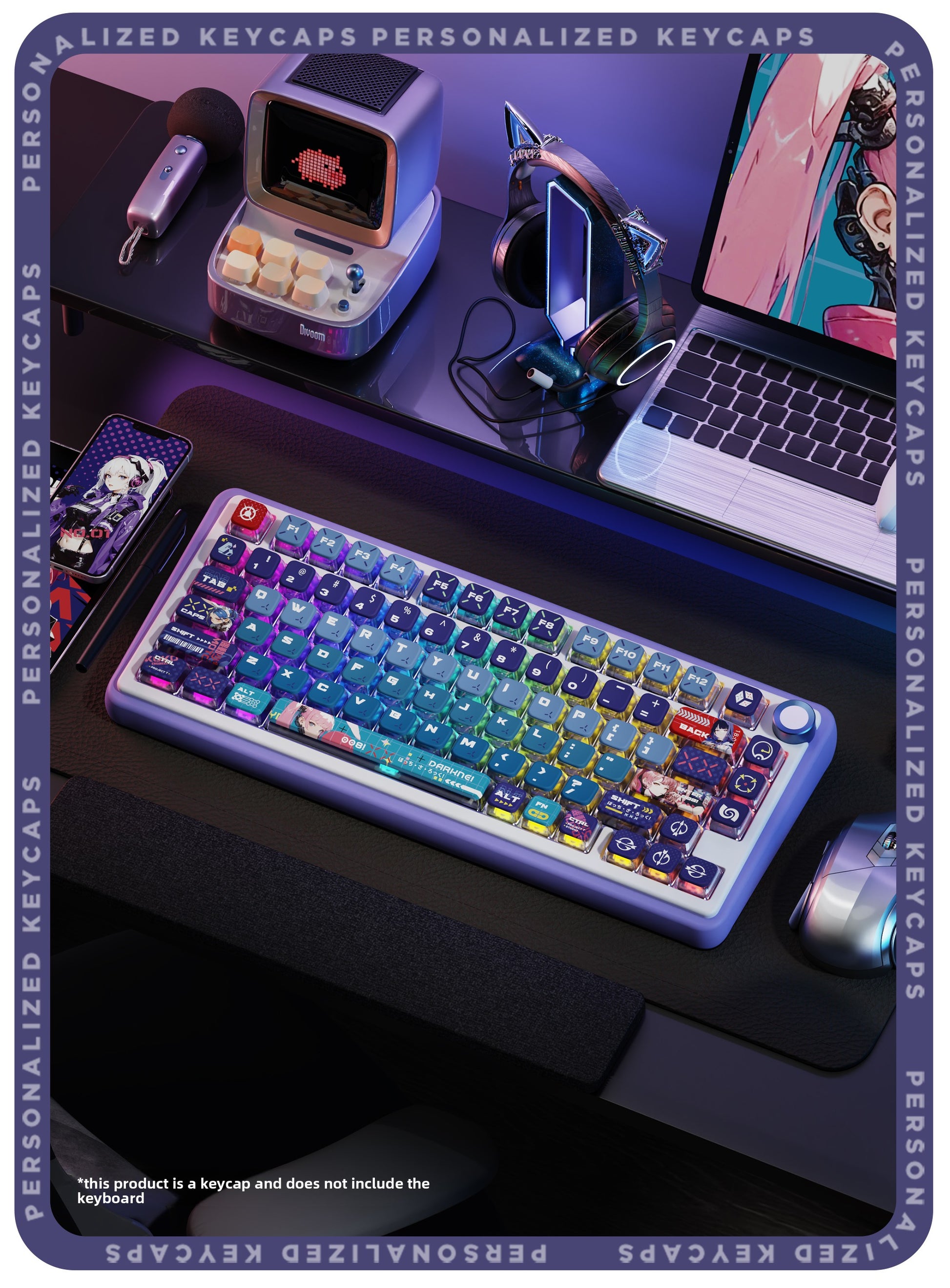 Original Theme Translucent ASA Keycaps Custom Cute PBT+PC Sublimation - Titan Nation