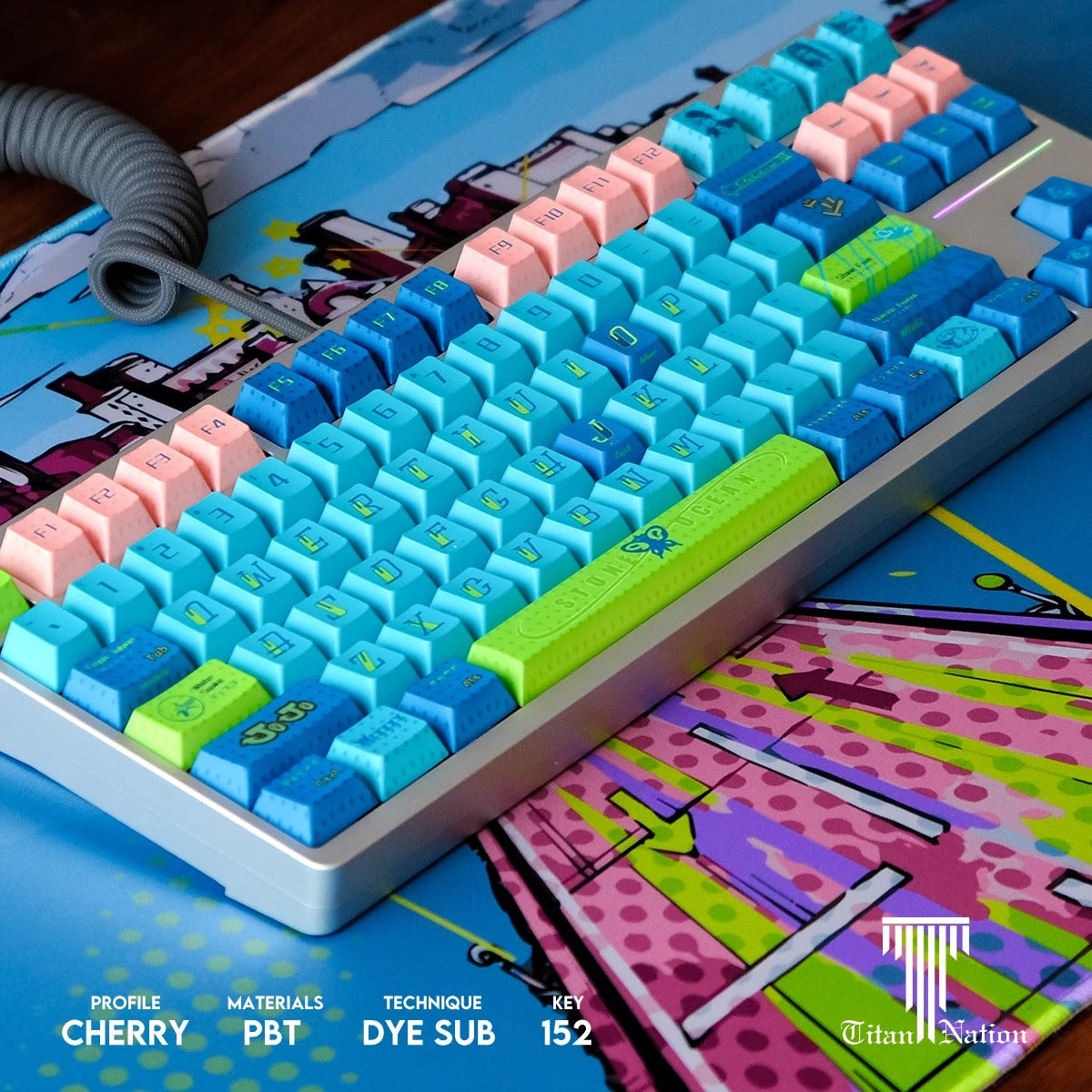 JOJO Keycap Set keyboard layout Compatible with Keychron K2