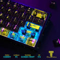 Custom Cyberpunk Keycaps Set mechanical keyboards layout Compatible with NuPhy Air75