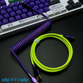 Custom Coiled Type-C Aviator Cable for Mechanical Keyboards – 8K Magnetic Switch Data Cable - Titan Nation