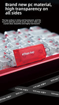Titan Nation Frosted Matte Dual-Tone Keycaps – PC Translucent Set - Titan Nation