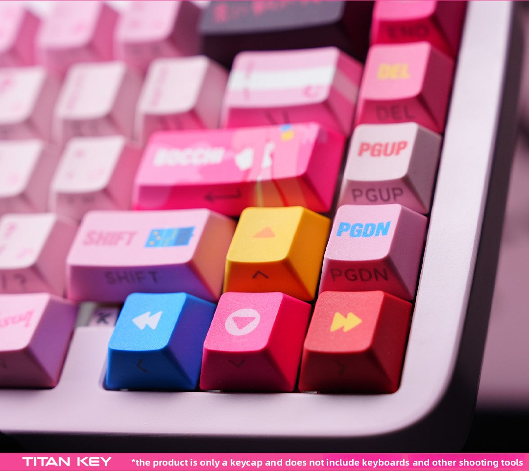 Titan Nation Bocchi the Rock Pochi-chan Keycaps – Pink PBT Set - Titan Nation