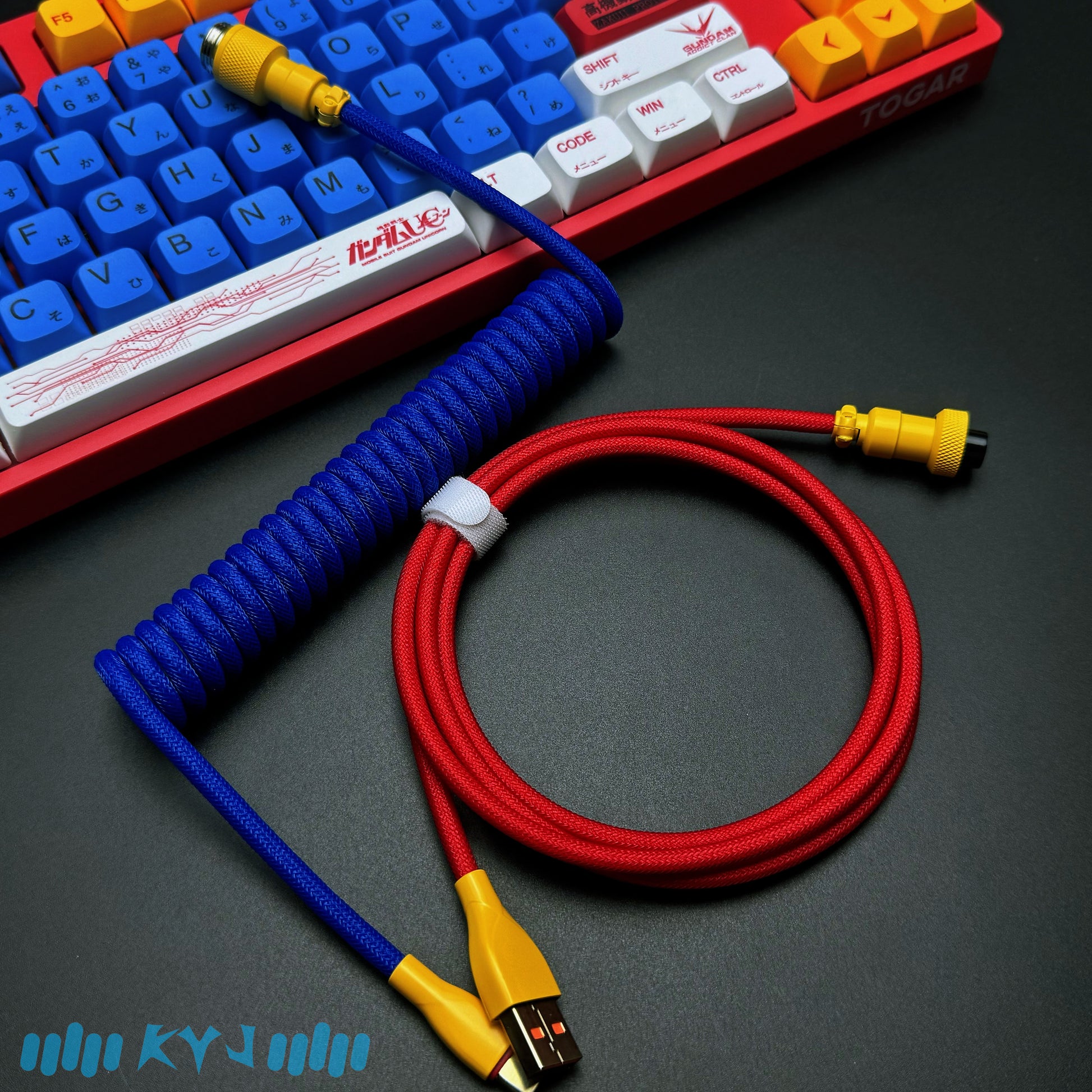 Custom Coiled Type-C Aviator Cable for Mechanical Keyboards – 8K Magnetic Switch Data Cable - Titan Nation