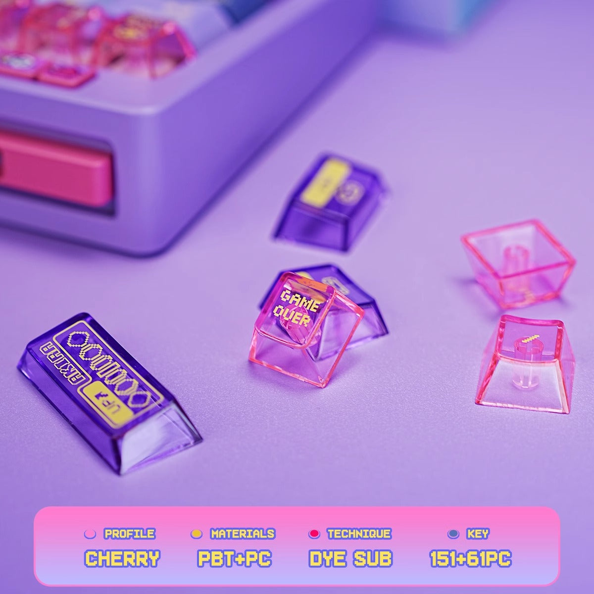 Titan Nation —— High Score Girl Anime PCPBT Keycaps Set