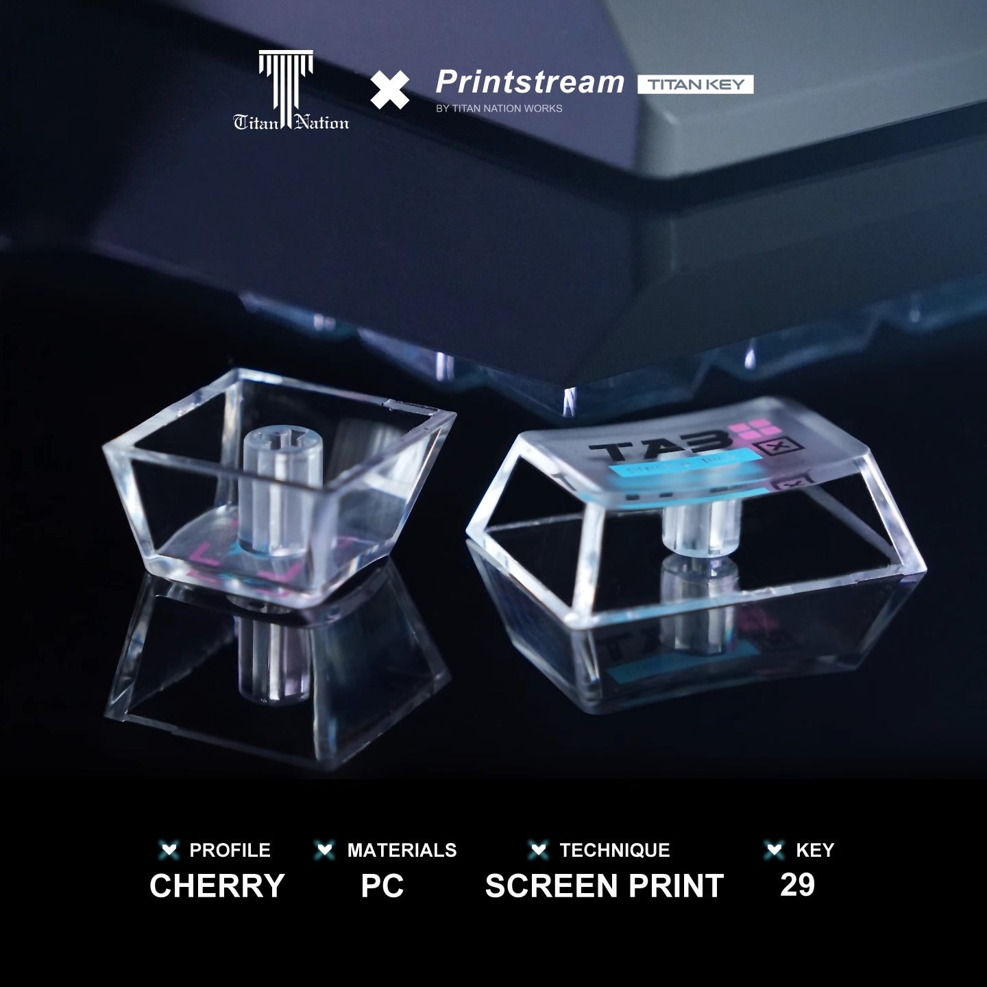 Printstream Girl Keycaps Compatible with Wooting 60HE, MAD60HE, ACE60, ATK EDGE60, FUN60, WIN60, LUCKY 65, IPI65, REAL67, XTRFY K5, TITAN68, ACE68, MAD68HE, MADE68, HERO68, NANO68, FIRE68, MIG68, and ATK RS6.