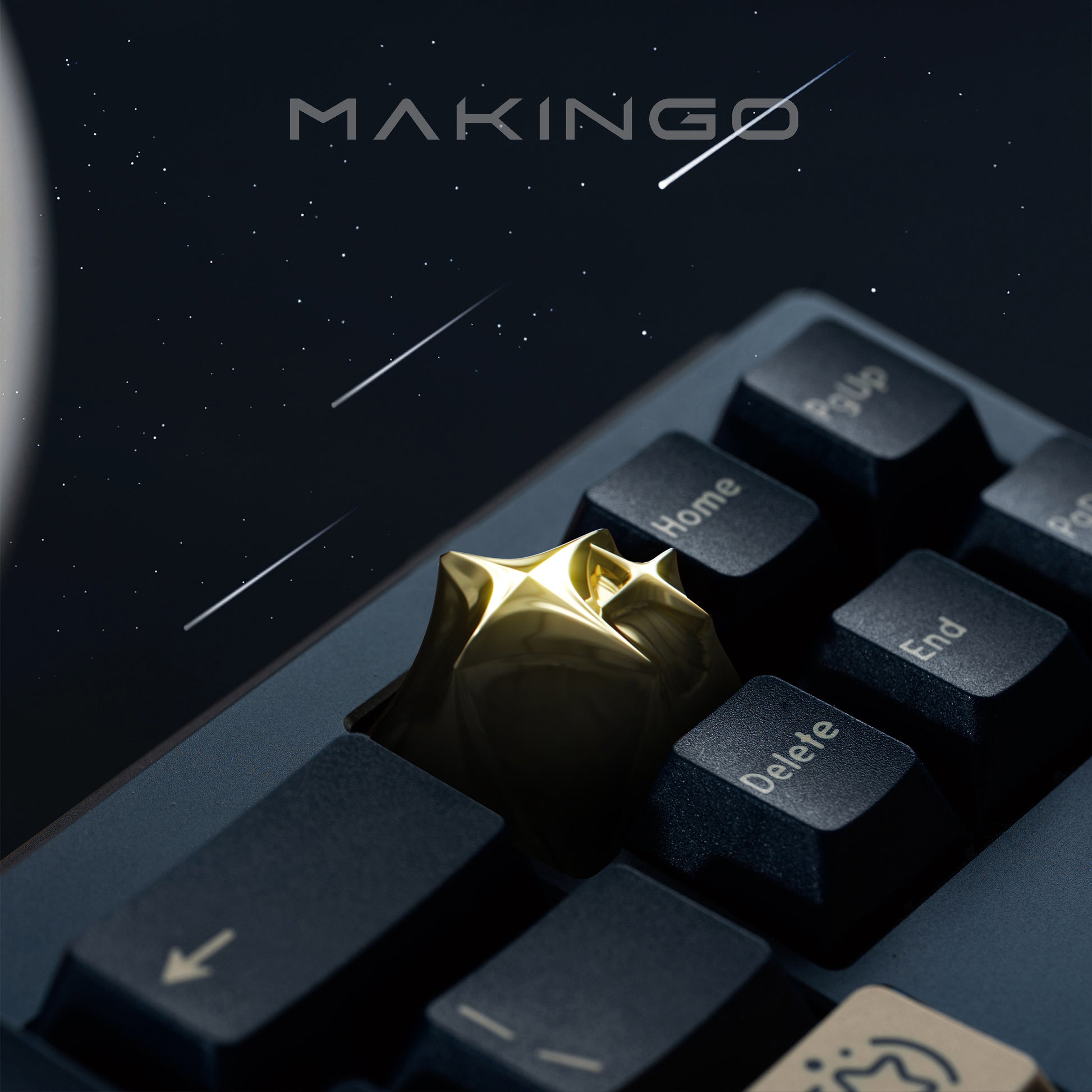 Makingo Cosmic Era Metal Star Keycap – Custom Single ESC Key - Titan Nation